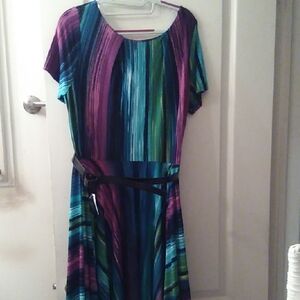 Multicolor Striped Dress